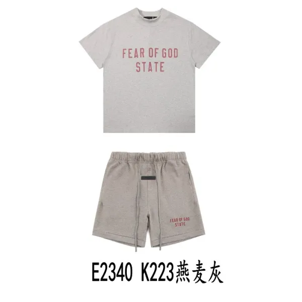 Fear of God Essentials T-Shirt and Shorts Set - 1