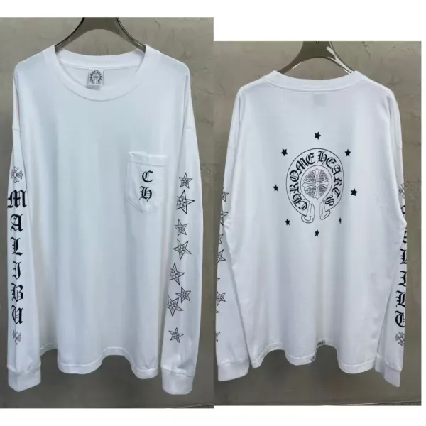 Chrome Hearts Malibu Long Sleeve T-Shirt White - 1