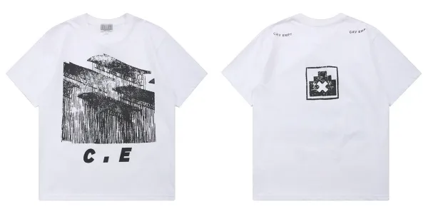 Design Cav Empt Graphic Print T-Shirt White T-Shirts - 1