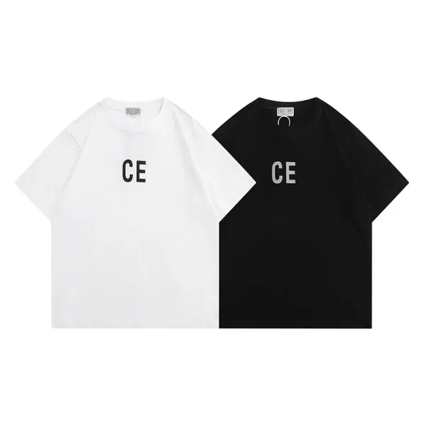 Design CE Logo T-Shirt White and Black - 1