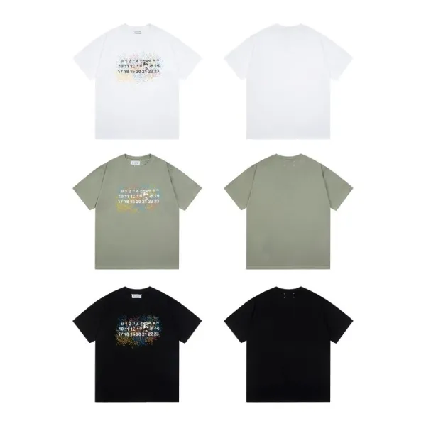 Maison Margiela Handprint Number 6 White T-Shirt - 43