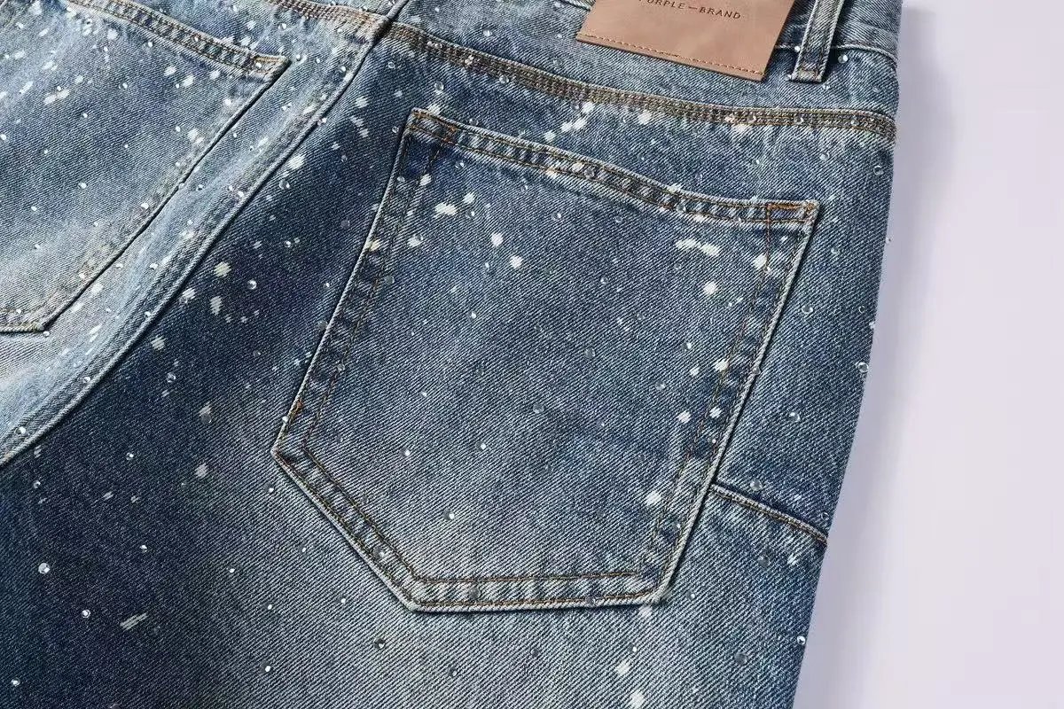 Design Crystal-Embellished Distressed Black Jeans - 12