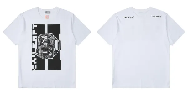 Design CAV EMPT Graphic Print T-Shirt White T-Shirts - 1