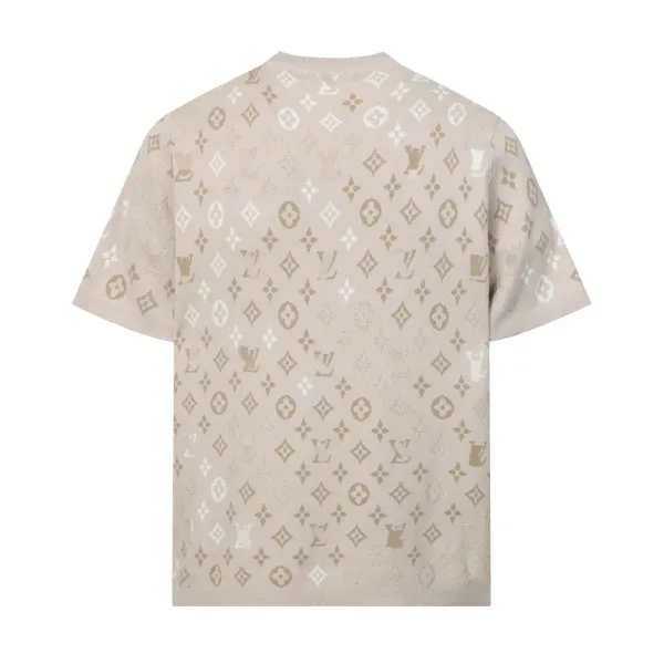 Louis Vuitton Checkerboard Knit T-Shirt White - 5
