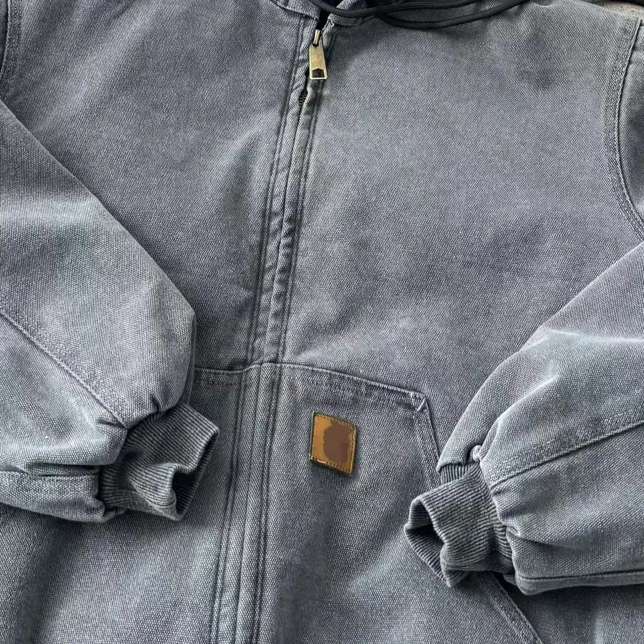 Carhartt Work In Progress Carhartt WIP Active Jacket Black Hooded Outerwear - 4