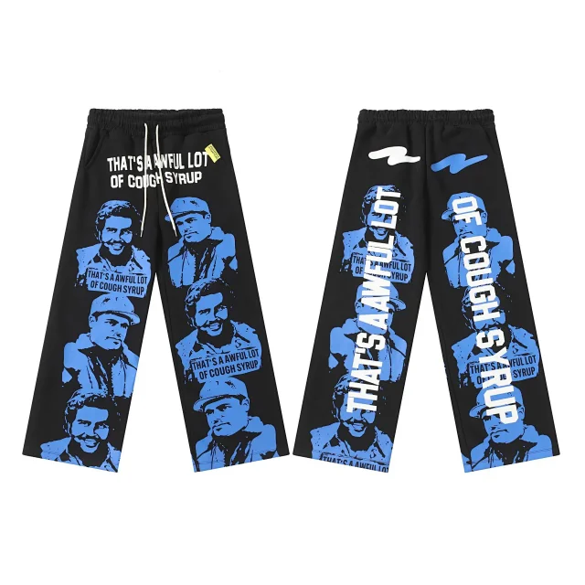 Unbranded Matching Sets Zip-Up Hooded Sweatshirt and Jogger Set with Portrait Graphic product detail image 9