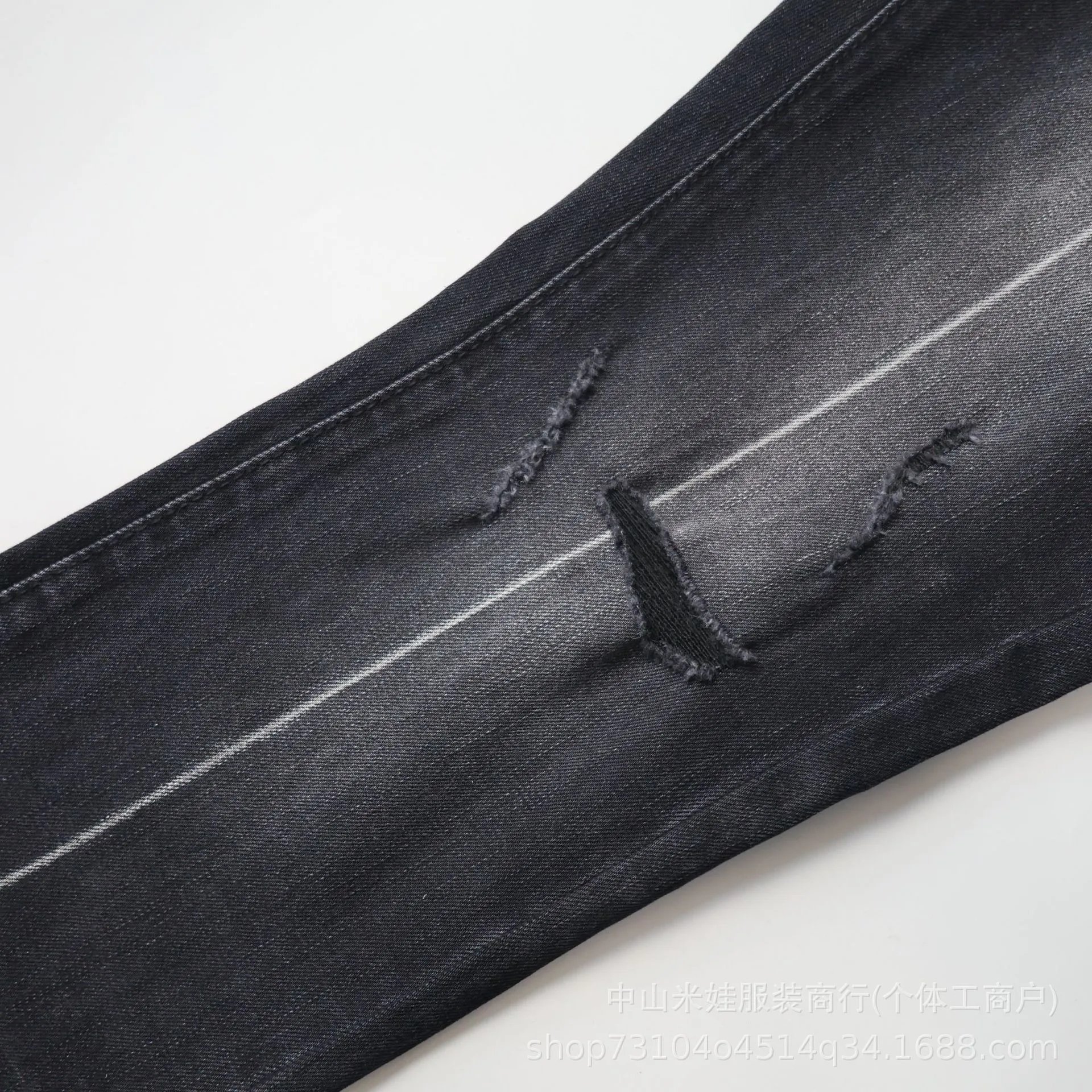 Design Splatter Print Flared Jeans Black - 13
