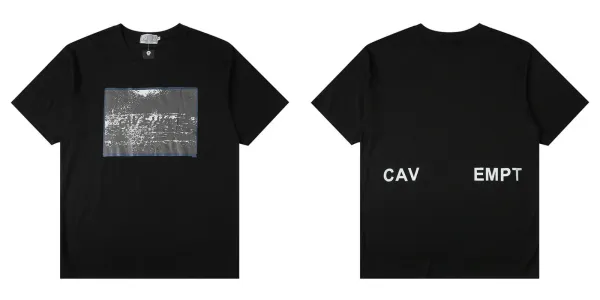 Design CAV EMPT Distorted Image Black T-Shirt T-Shirts - 1