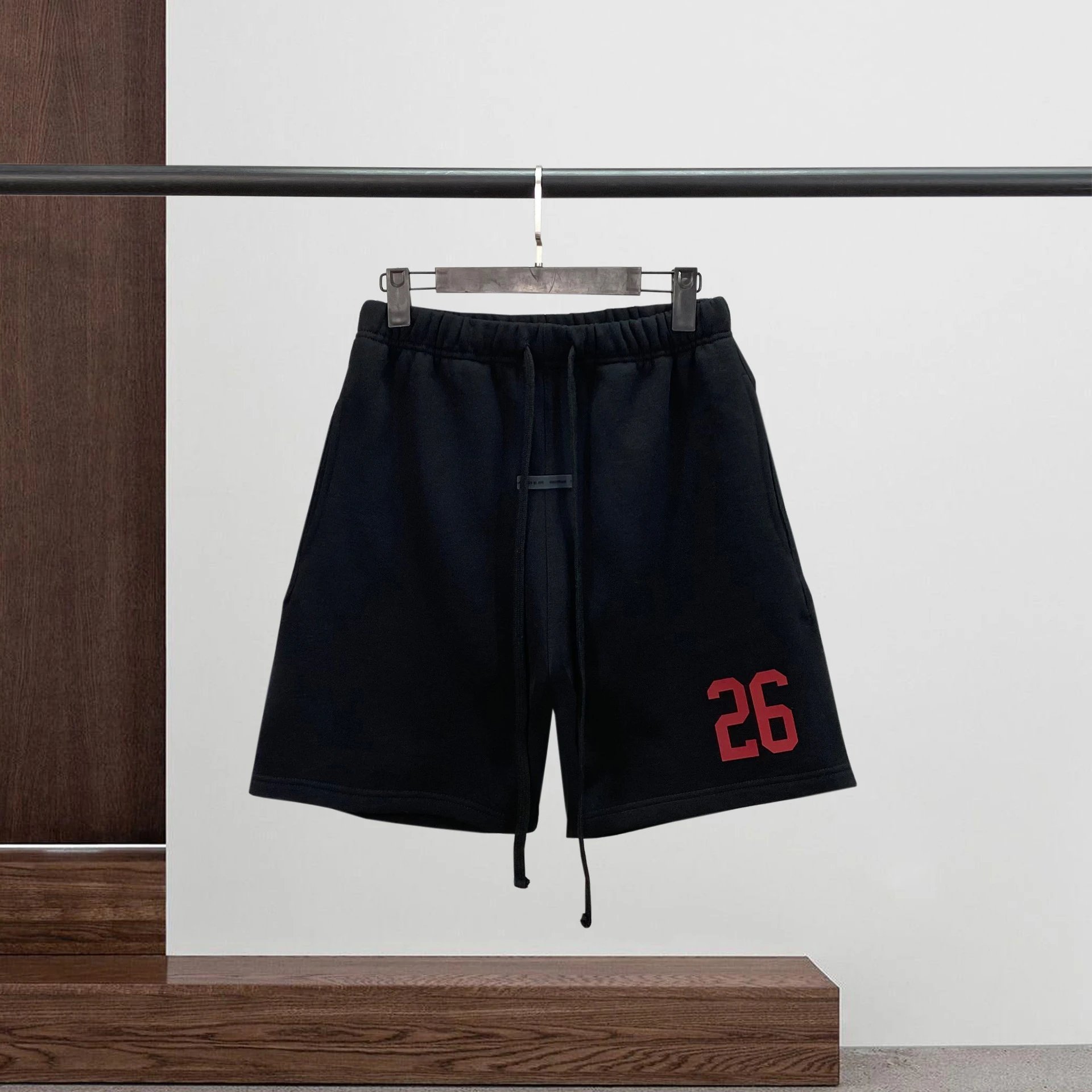 Fear of God Essentials Number 26 Black Sweat Shorts - 9