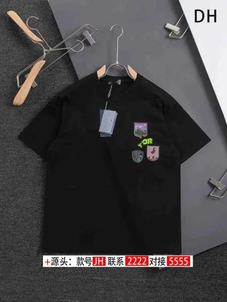 Design Patchwork Graphic Black T-Shirt - 1