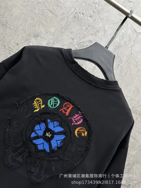 Design Gradient Washed Black Embroidered Logo T-Shirt - 12