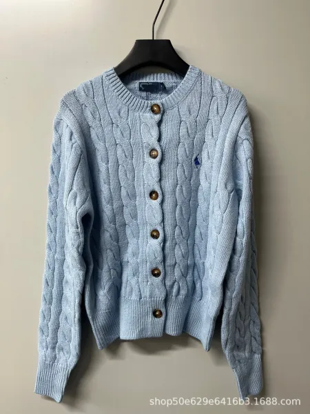 Polo Ralph Lauren Cable Knit Cardigan Light Blue - 1