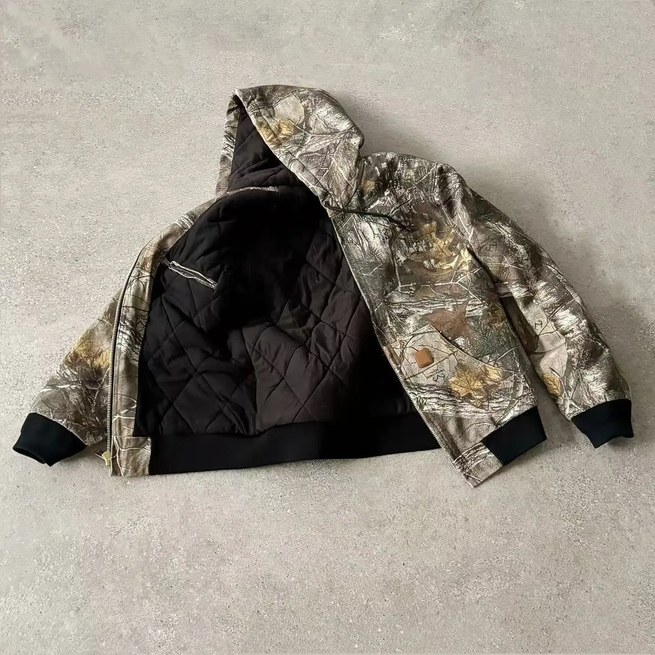 Carhartt Work In Progress Carhartt WIP Active Jacket Black Hooded Outerwear - 17