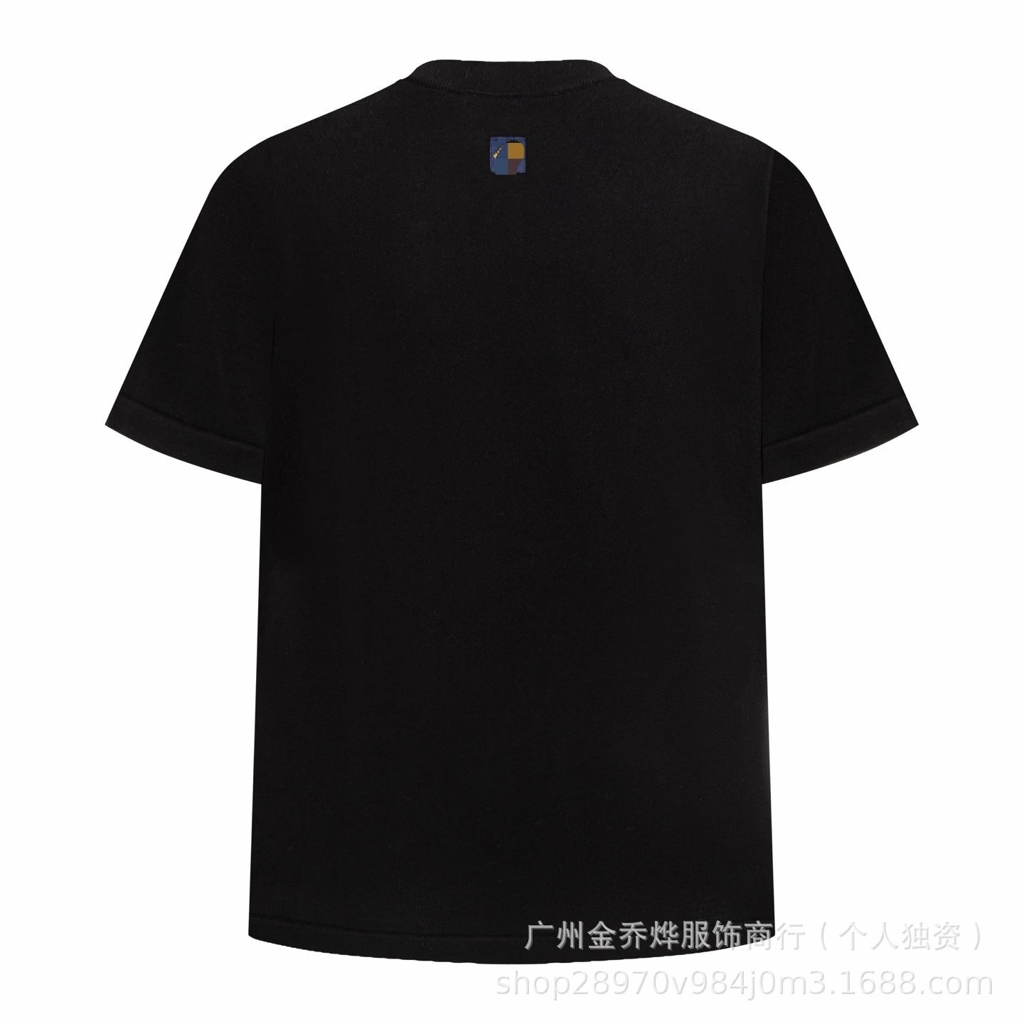Design Mushroom Print Black T-Shirt - 34