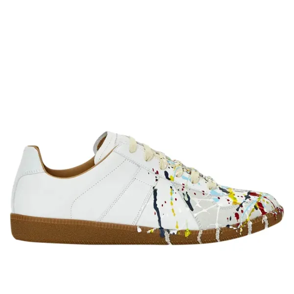Maison Margiela Replica Sneakers Navy Blue Suede and Leather Sneakers - 12