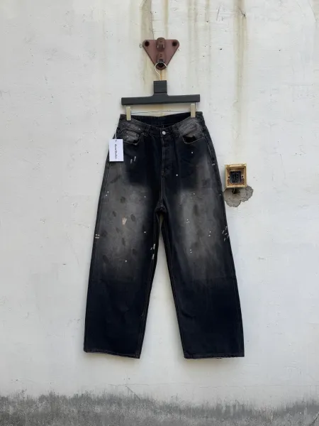 Acne Studios Distressed Black Denim Jeans - 9