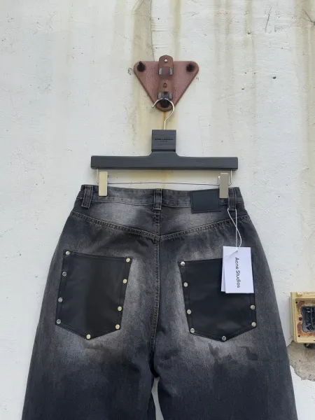 Acne Studios Distressed Black Denim Jeans - 10