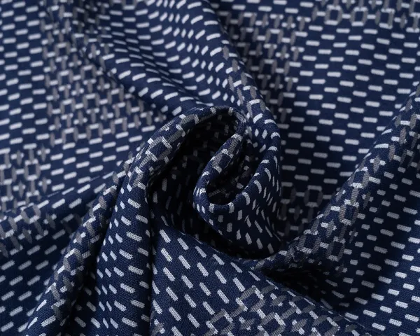 Design Checkerboard Pattern Navy Blue Casual Set - 7