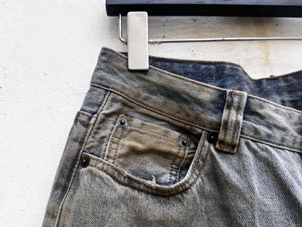 Acne Studios Distressed Black Denim Jeans - 15