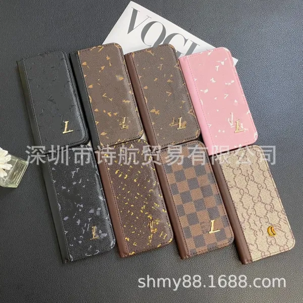 Louis Vuitton Monogram Empreinte Leather Folio Case Black Phone Wallet - 2