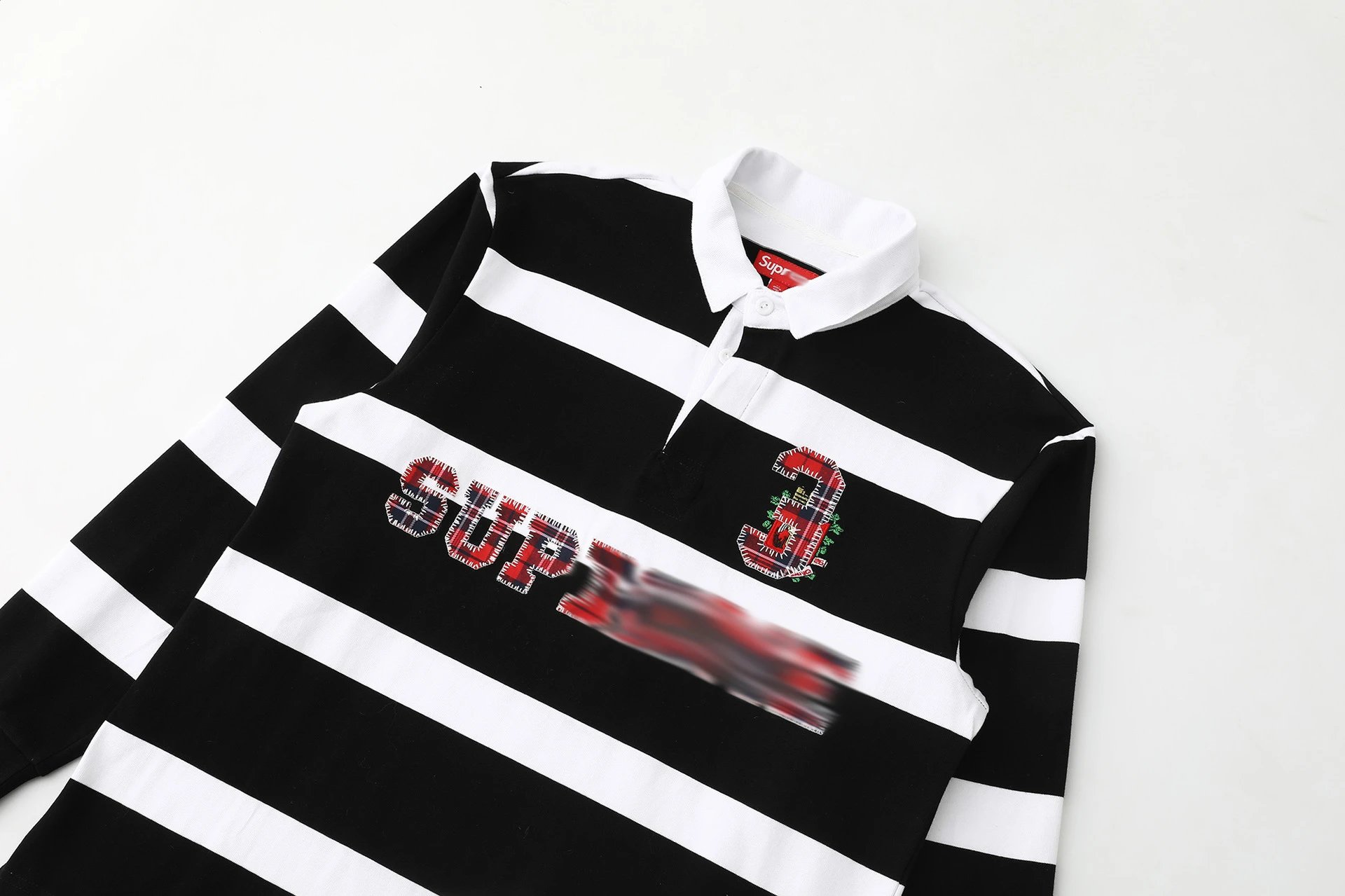 Supreme Striped Rugby Polo Pink Yellow Polo Shirt - 22