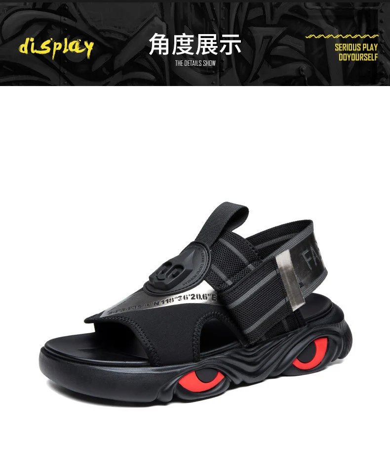 Design 578 Black Silver Cooling Sandals - 13