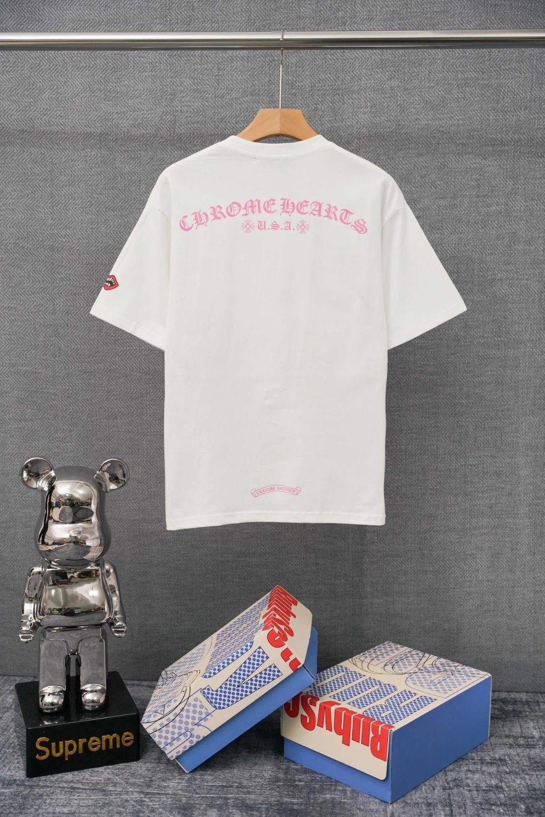 Chrome Hearts x Harajuku Floral Cross White T-Shirt - 5