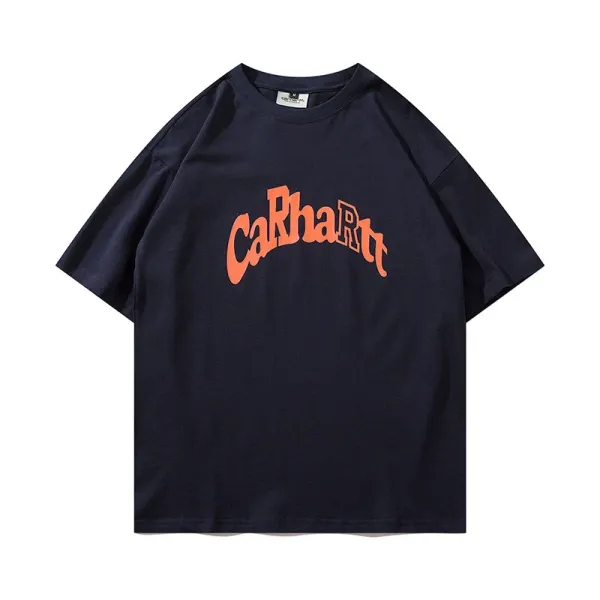 Carhartt Work In Progress Carhartt WIP Arch Logo Navy T-Shirt T-Shirts - 1