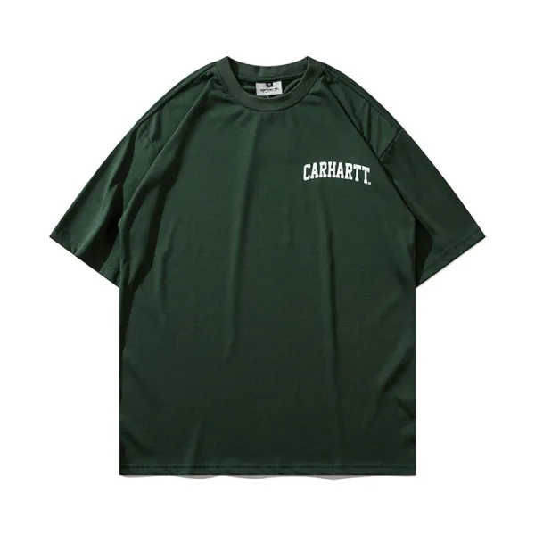 Carhartt Work In Progress Carhartt WIP Arch Logo Navy T-Shirt T-Shirts - 30