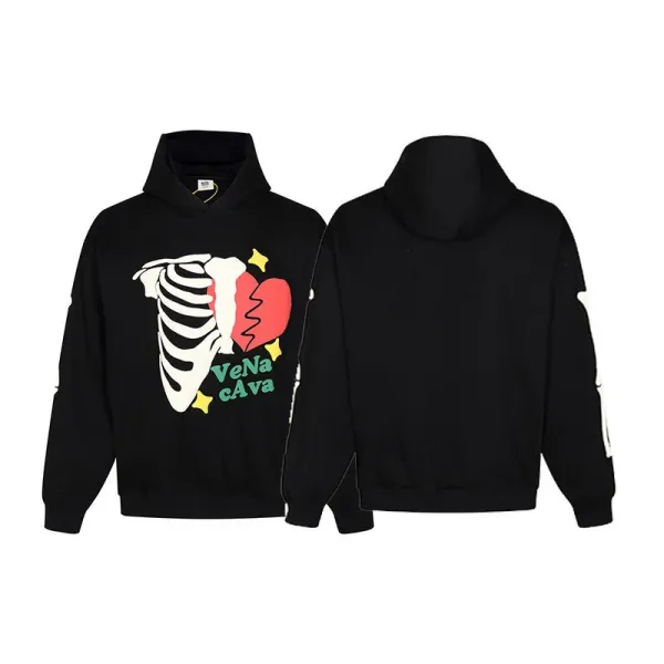 Design Trapped In Time No Way Back Graphic Hoodie Black - 35