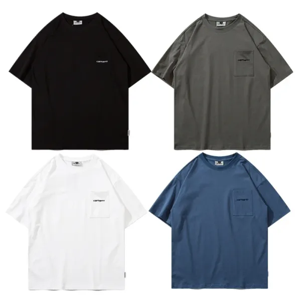 Carhartt Work In Progress Carhartt WIP Arch Logo Navy T-Shirt T-Shirts - 49