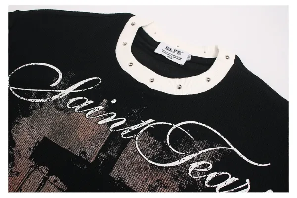 Saint Tears GLFS Child Of God Black Graphic T-Shirt - 7