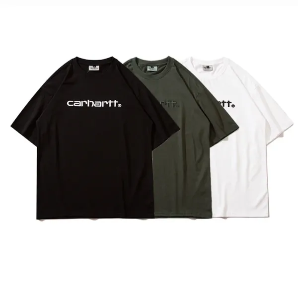 Carhartt Work In Progress Carhartt WIP Arch Logo Navy T-Shirt T-Shirts - 69