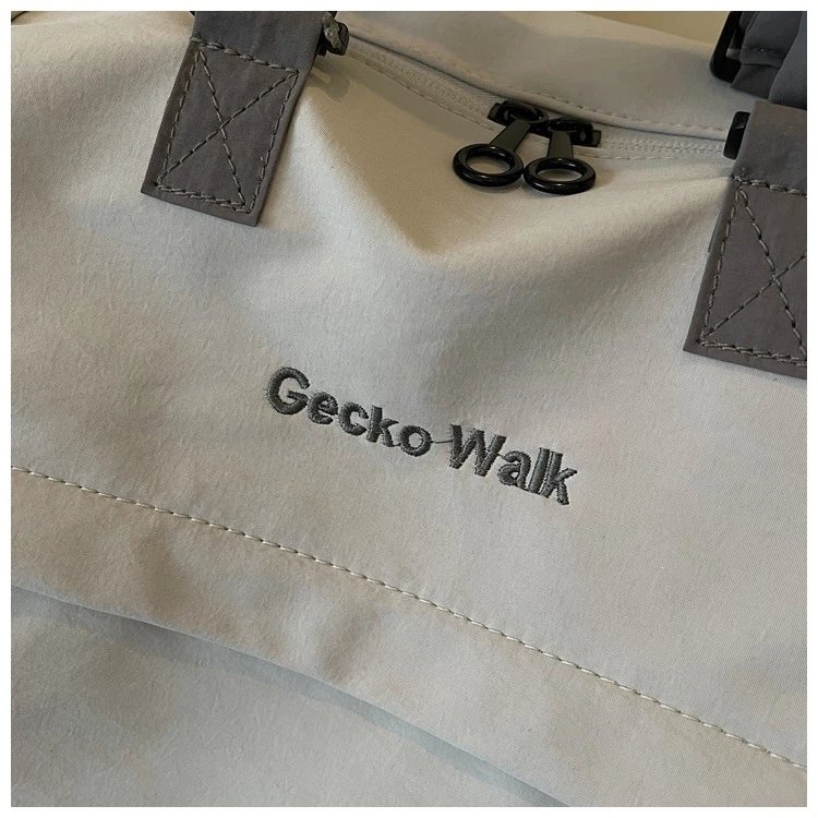 Design Gecko Walk Travel Duffle Bag Light Gray Travel Bags - 34