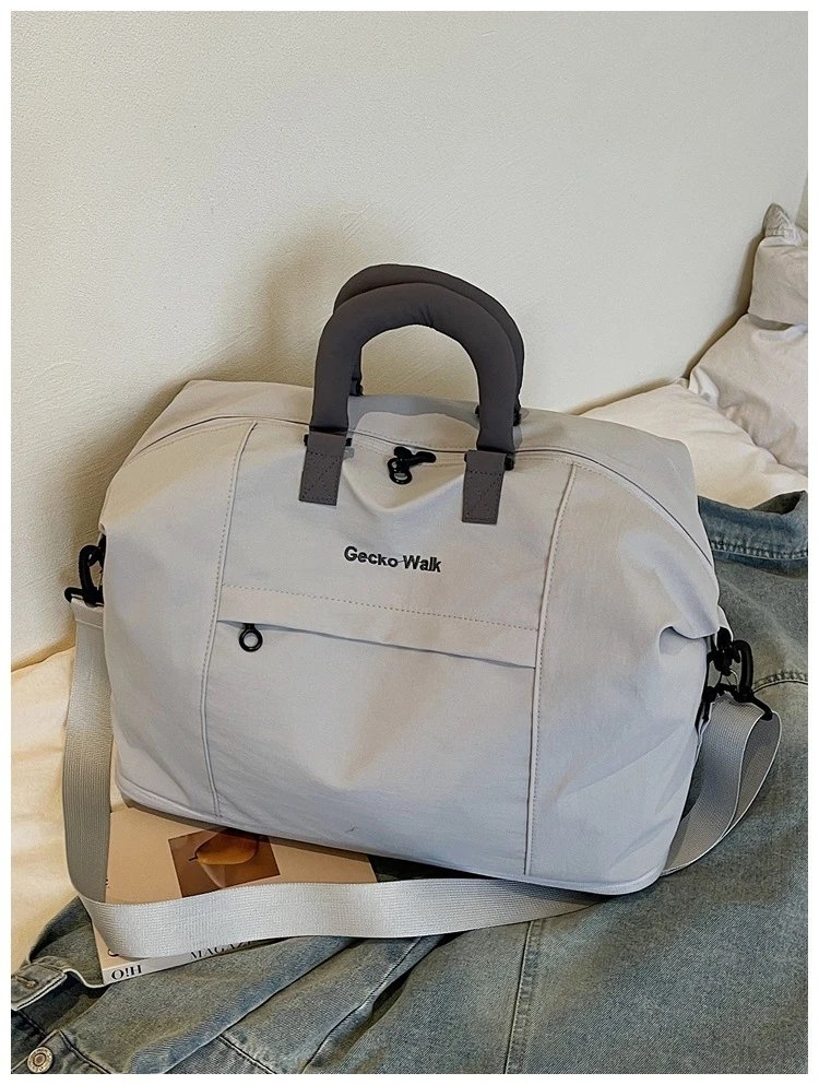 Design Gecko Walk Travel Duffle Bag Light Gray Travel Bags - 50