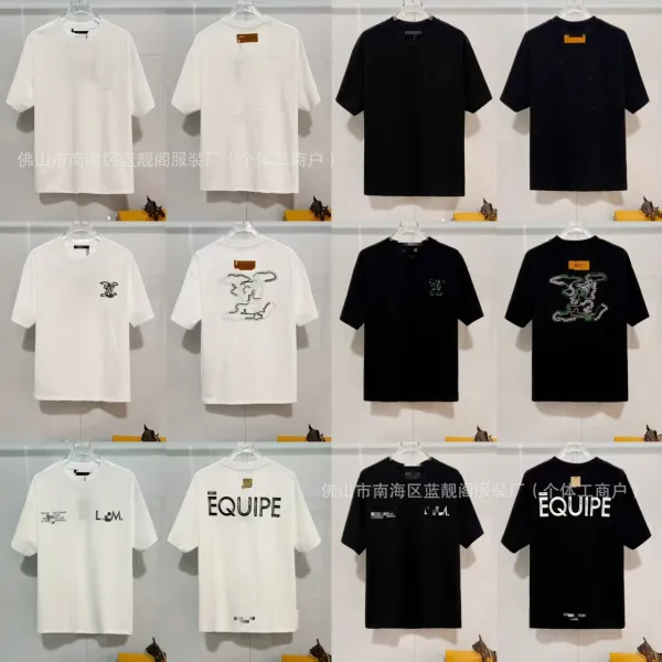 Louis Vuitton Monogram Print T-Shirt Black - 4