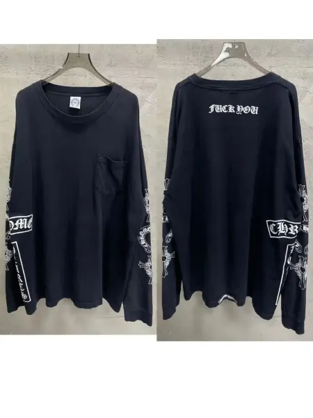 Chrome Hearts Pocket Long Sleeve T-Shirt Black - 1