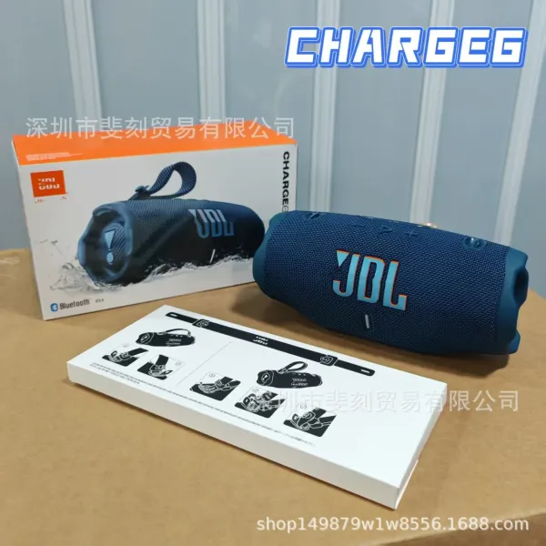 JBL Charge 6 Navy Portable Speaker - 1