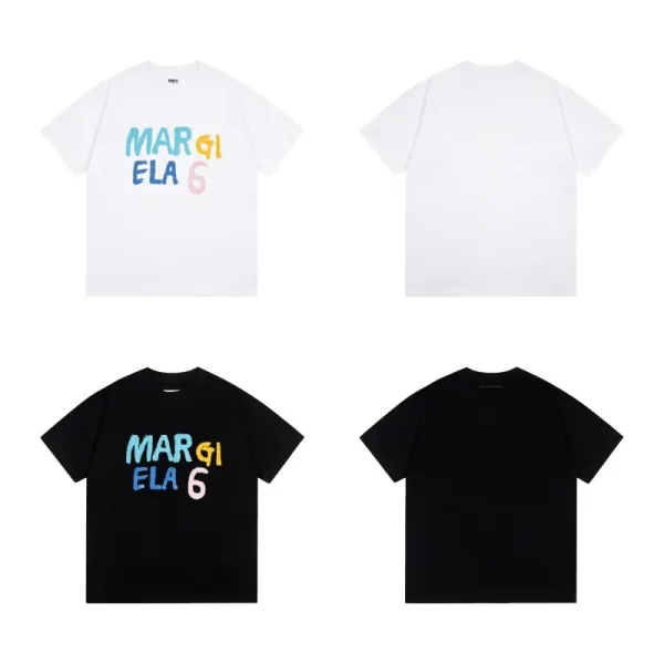 Maison Margiela Handprint Number 6 White T-Shirt - 42
