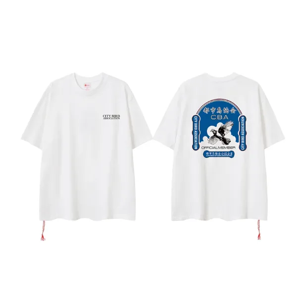 Design City Bird Association Official Member Graphic T-Shirt White T-Shirts - 1