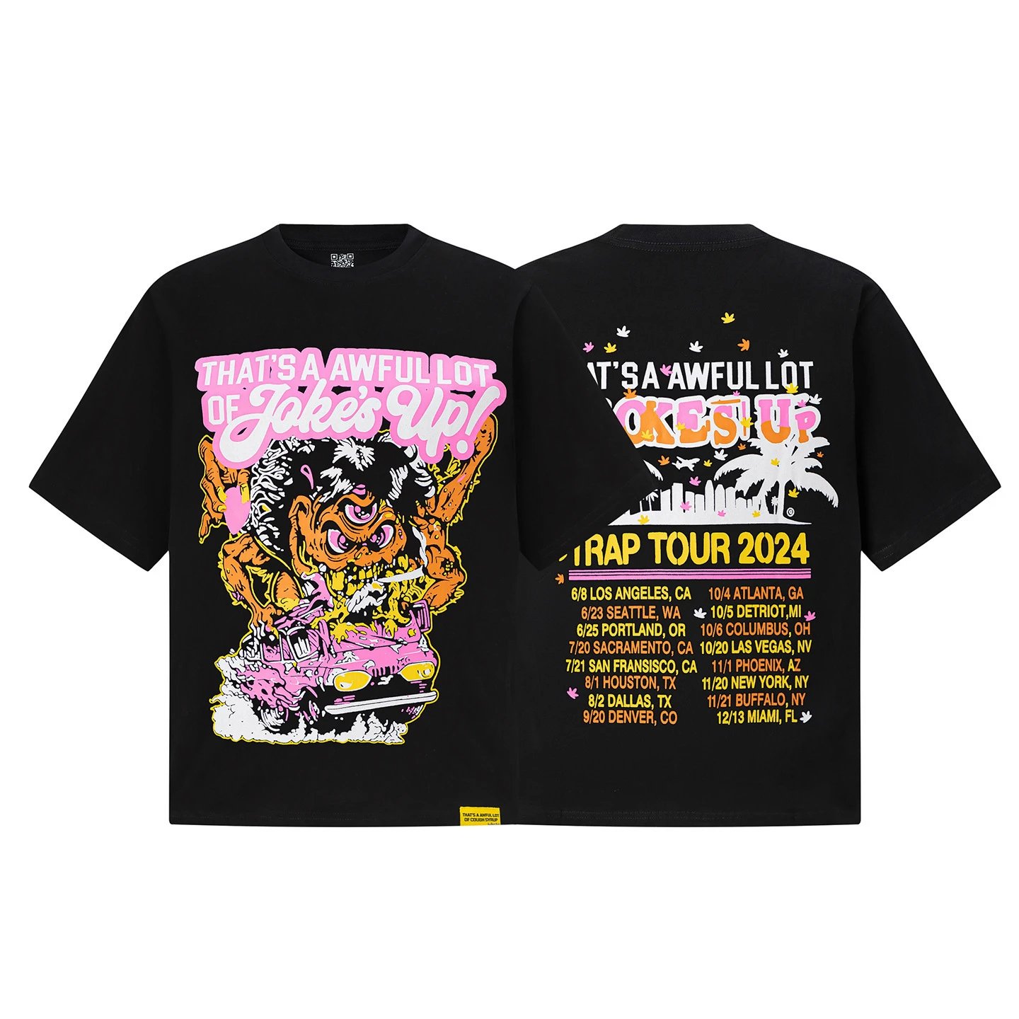 Design That's A Awful Lot Of Cough Syrup Surf Shop White Graphic T-Shirt T-Shirts - 10