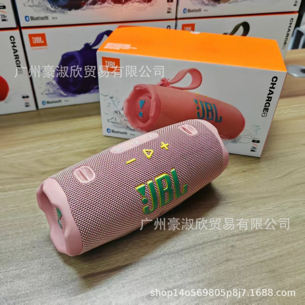 JBL Charge 6 Pink Portable Speaker - 14
