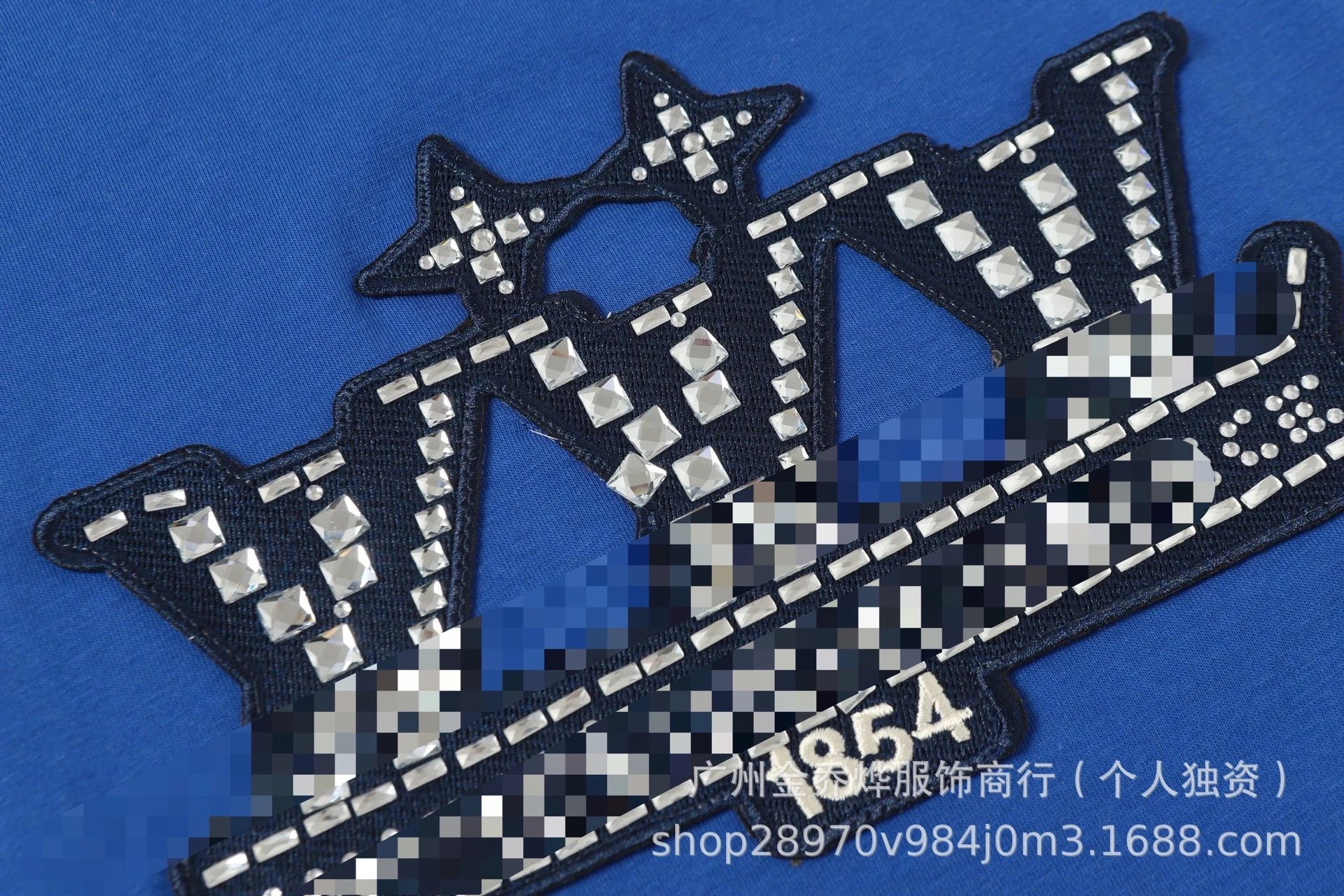 Design Crown Graphic T-Shirt Royal Blue T-Shirt - 13