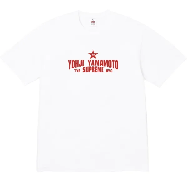 Supreme x Yohji Yamamoto Y's Logo White T-Shirt - 1