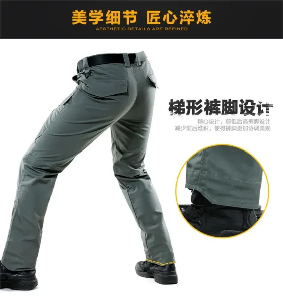 Design Tactical Cargo Pants Gray - 12