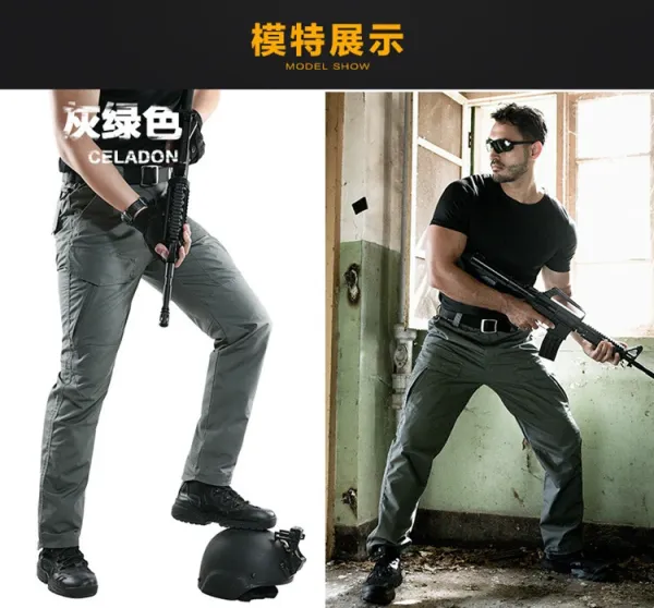 Design Tactical Cargo Pants Gray - 17