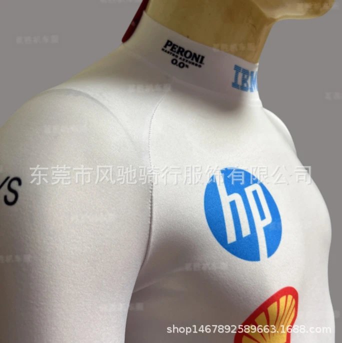 Design OMP Base Layer White Racing Compression Shirt Base Layer - 13