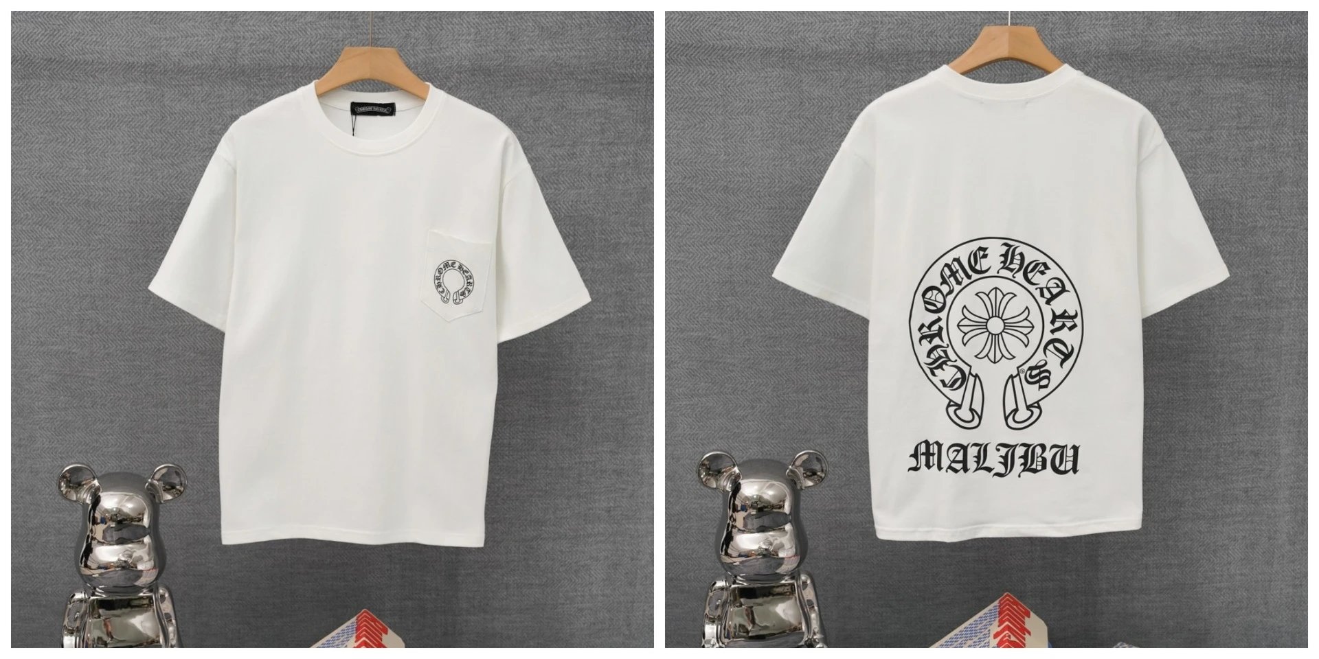 Chrome Hearts x St. Barth Black Pocket T-Shirt - 17
