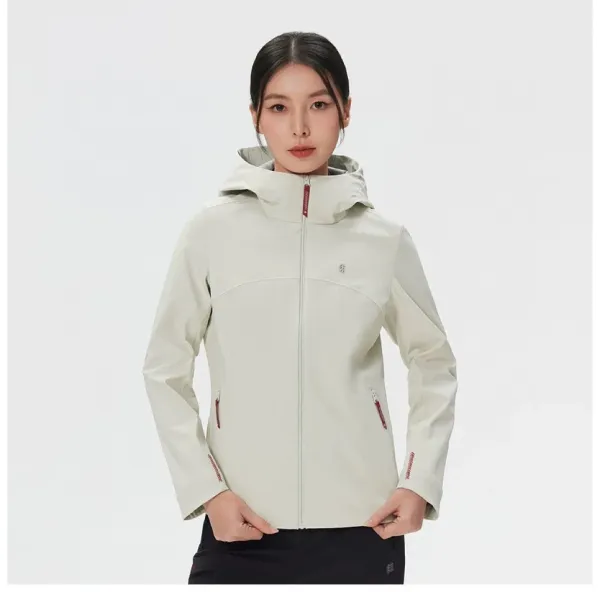 Design KOLON Sport Hooded Softshell Jacket Black Outerwear - 5