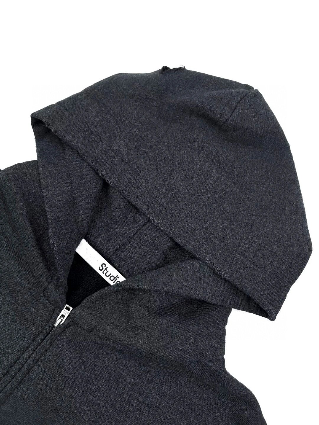 Acne Studios Logo Hoodie Dark Gray - 10